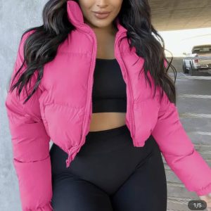 Pink Puffer Coat